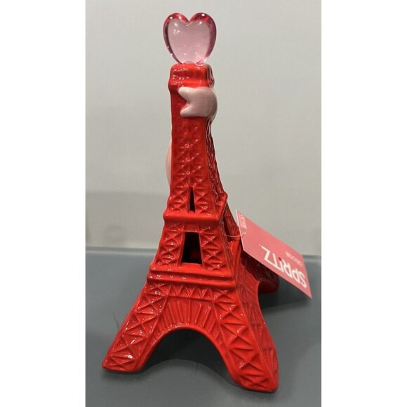 Target Spritz Valentines Day Red Ceramic Eiffel Tower 2024 NEW - Picture 3 of 4